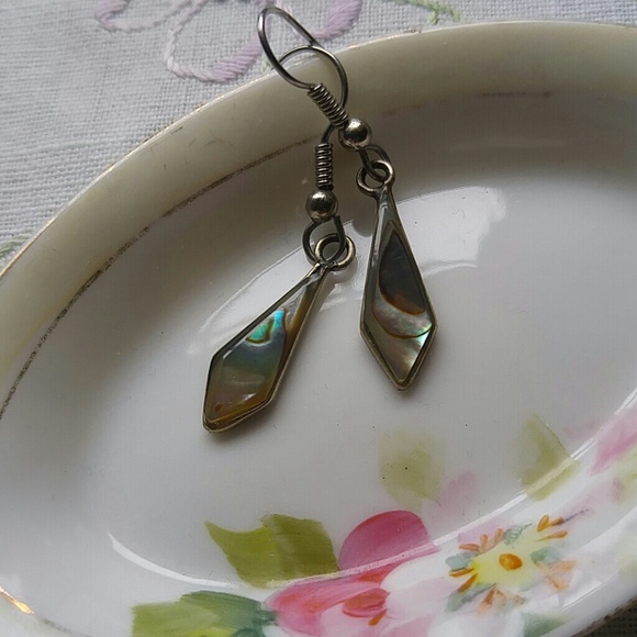 Mexican Silver Dangle Earrings - Picture 3 of 6